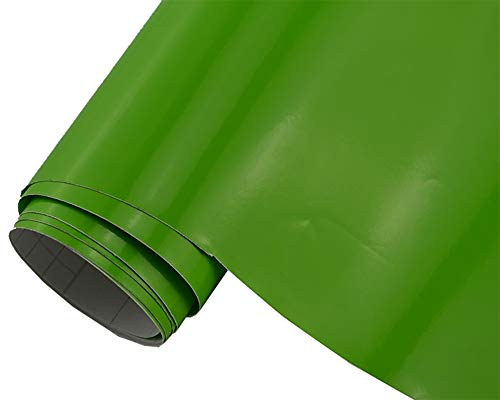 Neoxxim 7,5€/m2 Premium Auto Folie - GLÄNZEND GRÜN Glanz GRÜN 500 x 150 cm - blasenfrei Lackfolie Möbelfolie