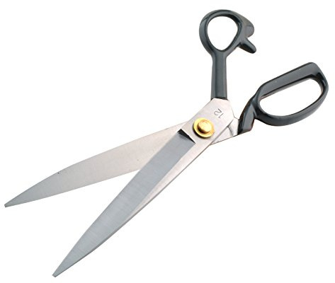 eZthings® 12 Upholstery Shears Heavy Duty Scissors For Cutting Arts and Craft Fabrics, Carpets (12 Inch Leather Cutting)