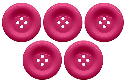 Soul-Cats Knopfset in verschiedenen Farben und Größen Kunststoff bunt, Größe: 30 mm;Farbe: pink