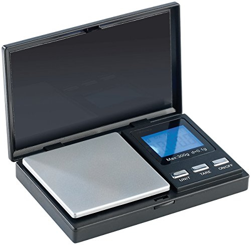 Rosenstein & Söhne Miniwaage: Digitale Taschen-Feinwaage bis 300 g, Teilung 0,1 g (Grammwaage, Grammwage, Goldschmuck)