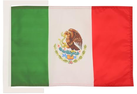 AZ FLAG Flagga Mexiko 45x30 cm Banér Mexikansk Lätt Polyester Snören