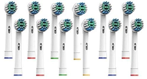 Generic Oral-B Compatible Toothbrush Replacement Heads, Pack of 3, 12-Piece