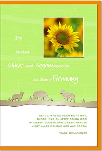 metALUm Karte zur Firmung SONNENBLUME | 1212003FS