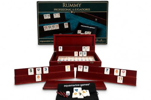 Aquamarine Games – Rommé Professionell, 7 años to 99 años, 6 Spieler (compudid CP009)