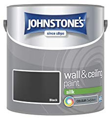 Johnstone's 306592 Vinyl Silk Emulsion - Black,2.5