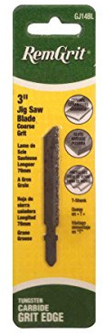 Disston E0406148 3-Inch Remgrit Carbide Grit Jig Saw Blades With T-Shank, Medium Grit, 76mm