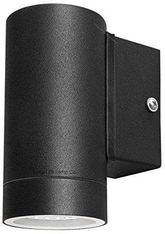 Long Life Lamp Company Black Stainless Steel Single Outdoor Wall Light IP65 Down Wall Light Matt Black ZLC18B