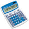 Rexel Ibico 212X Tischrechner (mit schwenkbarem Display) weiß/blau