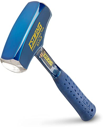Estwing - B34LB Drilling/Crack Hammer - 4-Pound Sledge with Forged Steel Construction & Shock Reduction Grip - B3-4LB