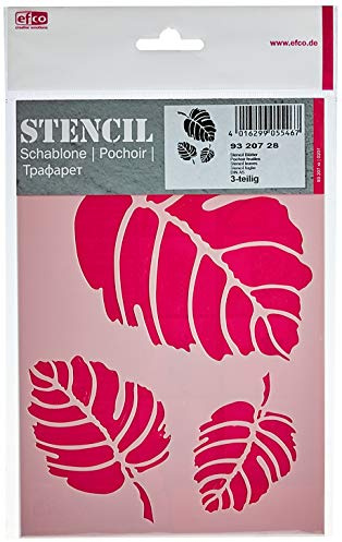 Efco, Stencil a Farfalla (3 Disegni), Modello in plastica, Trasparente, Formato A5