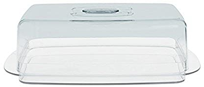 Excelsa Rainbow Couvercle et Assiette à Fromage Blanc 30 x 17 x 10 cm