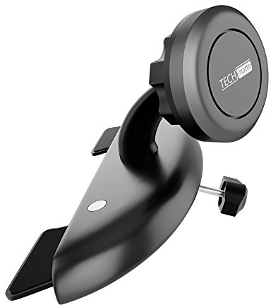 TechMatte MagGrip Universal-Halterung für CD-Schlitz, magnetisch, mit extra starkem Magnetgriff, 1 Stück