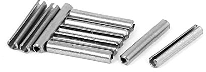 sourcing map 10Stk. M1.5x10mm 304 Edelstahl Hohlsplinte Spannhülsen Spannstifte Befestiger de