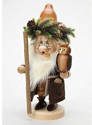 German Incense Smoker Gnome Forest Ghost - 32cm / 13 inch - Christian Ulbricht