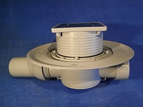 Viega 557140 Badablauf Advantix Modell 4935.2 mit Aufsatz, 150 x 150 mm