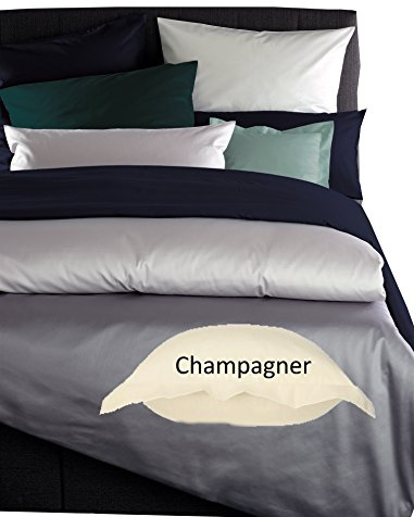 Curt Bauer Bettwäsche Basic Uni-Mako-Satin, Farbe 2219 champagner Größe 135/200 + 80/80