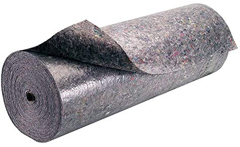 Maurer 12060002 Feltro multiuso per pavimento, assorbente, antiscivolo, 25 x 1 m, 180-210 gr/m2