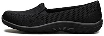 Skechers Women's Reggae Fest - Willows - Wide Shoe, Black, 9.5 W US