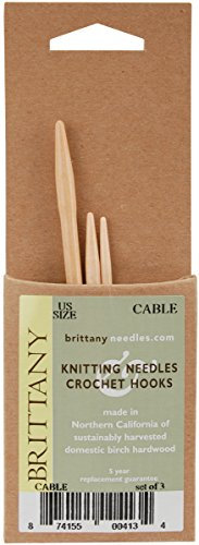 Brittany Cable Knitting Needles, Multi-Colour, 1.01 x 6.09 x 16.51 cm
