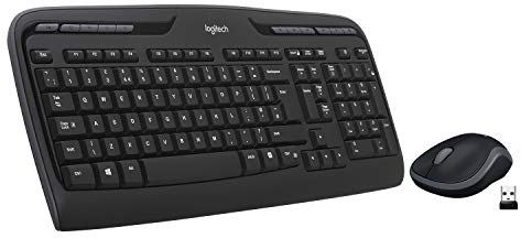 Logitech MK330 Combo Clavier et Souris sans Fil, Clavier QWERTY US