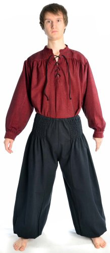 HEMAD Herren Hose Muck-Pluderhose S-XXXL Mittelalter Piraten Pumphose