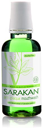 3 x Sarakan Anti-Plaque Mouthwash (300 ml) | Formulated To Reduce Plaque and Tartar | Alcohol Free | Fluoride Free | Vegan