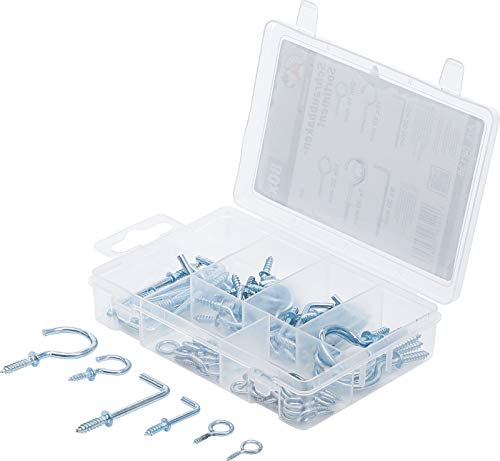 BGS Diy 88136 | Schraubhaken-Sortiment | 80-tlg.