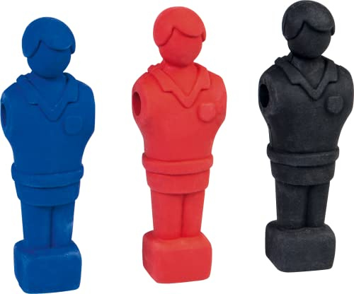 BRUNNEN 102996538 Radiergummi / Radierer Kicker, 9 x 4 x 2 cm, 3 verschiedene Farben)