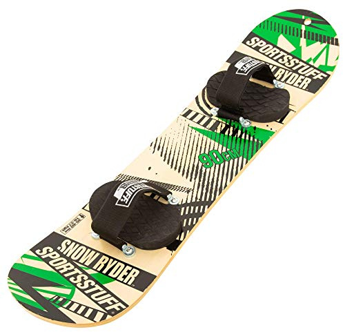 SportsStuff Snow Ryder, Hardwood Snowboard, perfekt för nybörjare och nöje på bakgården
