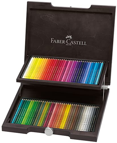 FABER-CASTELL 110072 - Buntstifte Polychromos, im 72er Holzkoffer