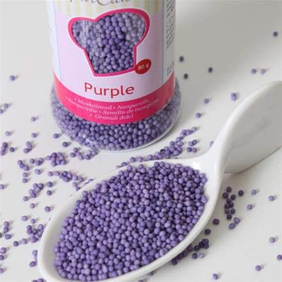 Funcakes - Microbilles De Sucre Funcakes 80 Gr - Violet