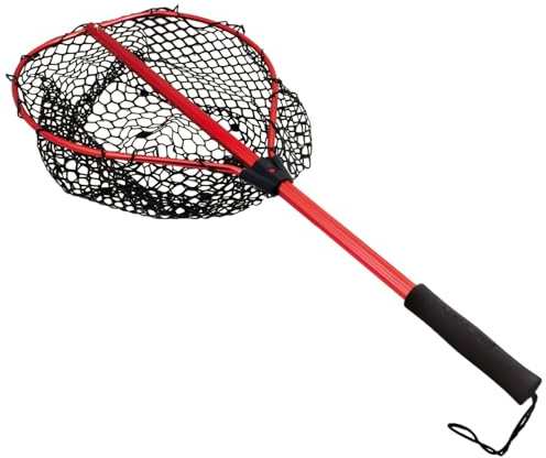 NOMURA Fishing Landing Net Rubber Kayak e Belly Nets 45 x 38 cm 45 x 38 cm Telescopic Saltwater