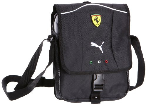 PUMA Umhängetasche Ferrari Replica Portable, Black-White-Black, 20x24x7 cm, 070038 02