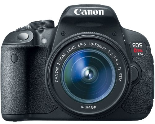 Canon EOS Rebel T5i + EF-S 18-55mm Camera Kit SLR 18MP CMOS 5184 x 3456pixels Black - Digital Cameras (18 MP, 5184 x 3456 pixels, CMOS, Full HD, Touchscreen, Black)