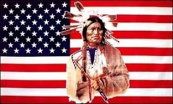 U24 Drapeau USA indien 90 x 150 cm