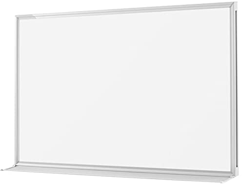 VISCOM Premium Design Whiteboard Speziallackiert - 120 x 180 cm - Beschichtete Magnetwand mit Aluminium-Rahmen - extrem kratzfest, magnetisch & einfach beschreibbar - Magnettafel in mehreren Größen