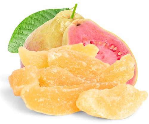 Dried Guava Slices by Its Delish, 2 LBS Bulk Bag | Candied Fruit Snack | Dehydared Guavas, Vegan, Kosher