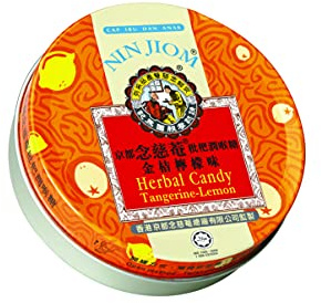 Pei Pa Koa - Halsschmerzen Herbal Süßigkeit 60g - 100% Natural (Tangerine