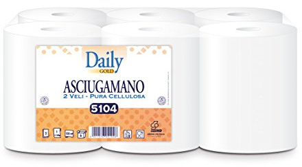 Daily Gold Asciugamano - 2 veli pura cellulosa 130mt 6pz