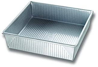 USA Pan Bakeware Nonstick Square Cake Pan, 9 Inch, Aluminized Steel