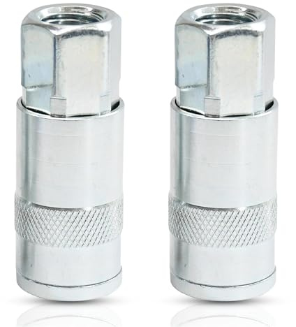Dapetz ® Air Line Fitting Quick ReleaseFor PCL Vertex Compressor Air Hose 1/4 Female Thread 2PC