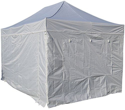 ALEOS. 3x4,5m ALU Profi Faltzelt Marktzelt Marktstand Tent 50mm HEX mit Metallgelenken und FEUERHEMMENDEN PLANEN
