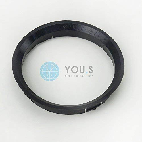 1 x ZENTRIERRING DISTANZRING für ALUFELGEN Z30 76,0-71,6 mm Alutec, Anzio, Rial