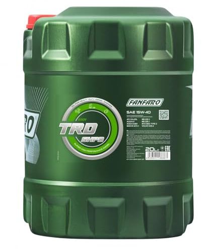 FANFARO Motoröl 15W-40 SHPD Mineralöl Motor Öl ACEA E3 ACEA A3/B3 ACEA A3/B4 API CH-4 API SL TRD 20L Kompatibel mit MERCEDES-BENZ C-Klasse Limousine W204 E-Klasse Limousine W211 C-Klasse T-modell S204