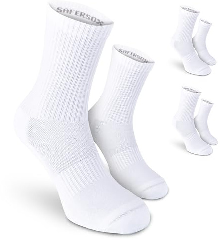 Safersox Chaussettes de sport Chaussettes anti-moustiques pour safari & sports de plein air | Safari Vêtements Chaussettes de sport imprégnées avec protection contre les moustiques : anti-tiques et moustiques pour