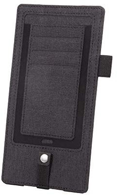 Alassio 30133 Utensilienband A5 OPERA, Anthrazit, Polyester | mit Handyfach, Fach für Kabel und Kopfhörer, Stiftschlaufe, 3 Visitenkartenfächer