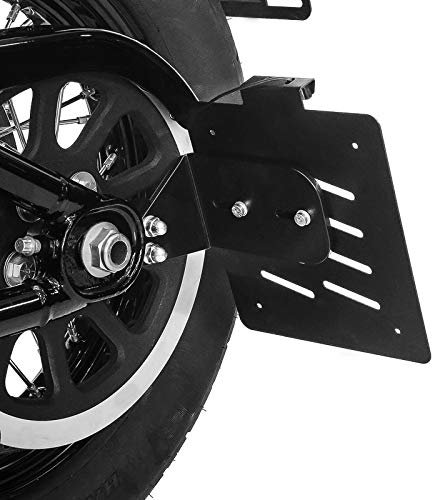 Seitlicher Kennzeichenhalter S für Harley Davidson Softail Standard 20-24 schwarz