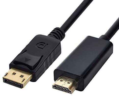 chenyang DisplayPort zu HDMI Displaykabel,Vergoldeter DisplayPort Stecker auf HDMI Stecker unidirektionaler Adapter 1920x1200,1080P,6FT für Computer, Desktop, Laptop, Monitor, Projektor