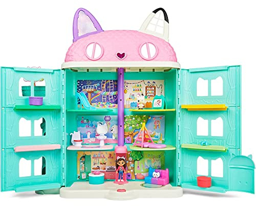 Gabby's Dollhouse, Purrfect Dollhouse with 15 Pieces Including Toy Figures, Furniture, Accessories and Sounds, Kids Toys for Ages 3 and up