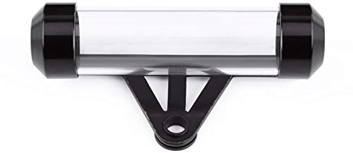 Yctze Parkscheinhalter Für Motorrad - Universal Motorrad Secure Tax Disc Tube Zylindrischer Halter Rahmen Wasserdicht Schwarz Aluminiumlegierung Motorradsteuerrohr
